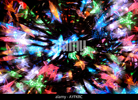 Colorate luci di Natale Foto Stock