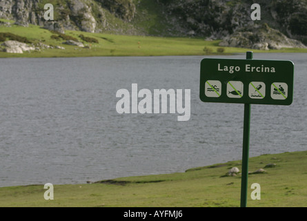 I Laghi di Covadonga in Picos de Europa, Asturias, Spagna Foto Stock