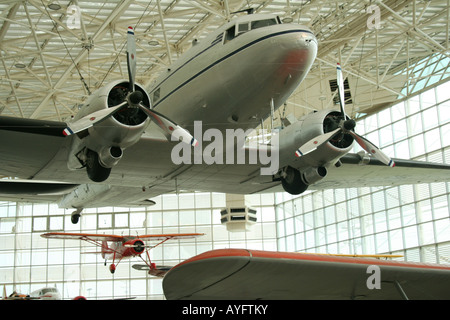 Velivoli storici nella Grande Galleria presso il Museo del Volo, Seattle Foto Stock