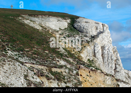 Tennyson Monument, Freshwater, Isle of Wight, Inghilterra, Regno Unito, GB. Foto Stock