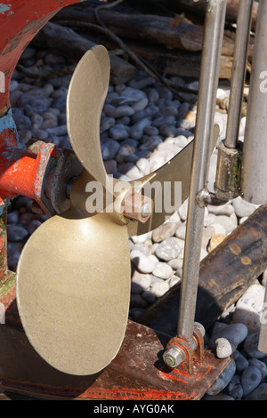 Barca da pesca elica birra Devon England Foto Stock