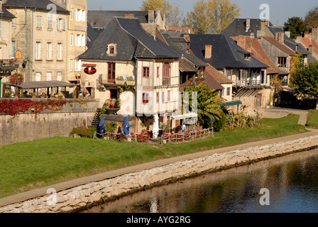 Lascaux Montignac e Vezere fiume dordogne périgord Francia Foto Stock
