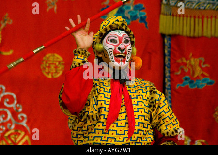 Beijing Opera cinese, Pechino Zhengyici Opera House Pechino CINA Foto Stock