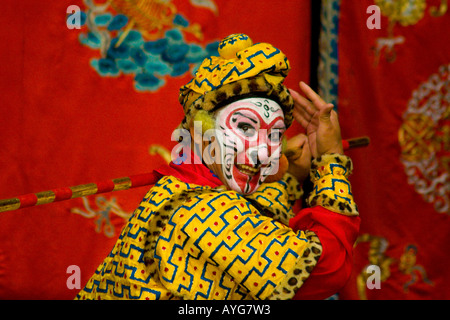 Beijing Opera cinese, Pechino Zhengyici Opera House Pechino CINA Foto Stock