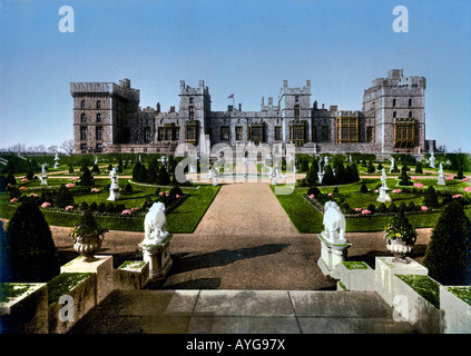 Il Castello di Windsor e Londra Inghilterra REGNO UNITO Foto Stock