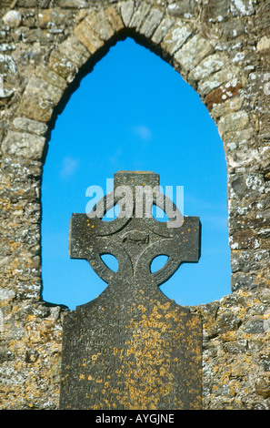 Celtic Cross Milltown Cemetery West Belfast Irlanda del Nord Foto Stock