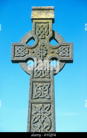 Celtic Cross Milltown Cemetery West Belfast Irlanda del Nord Foto Stock