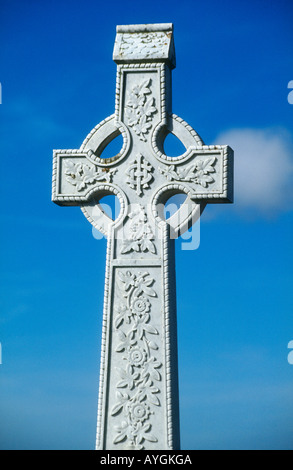 Celtic Cross Milltown Cemetery West Belfast Irlanda del Nord Foto Stock