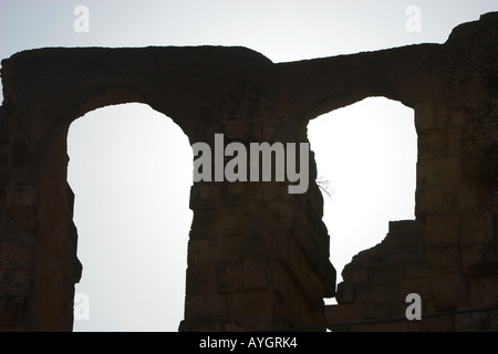 Colosseo romano di El Jem Tunisia migliori resti romani in Africa Foto Stock