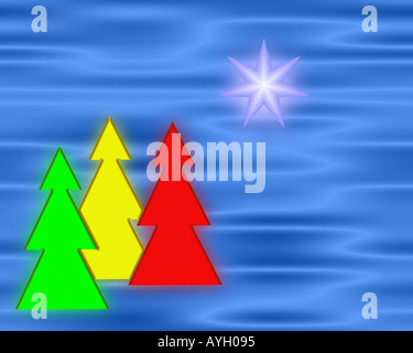 Arte digitale: Natale Design Foto Stock