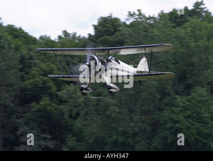 Waco QCF biplano in volo Foto Stock