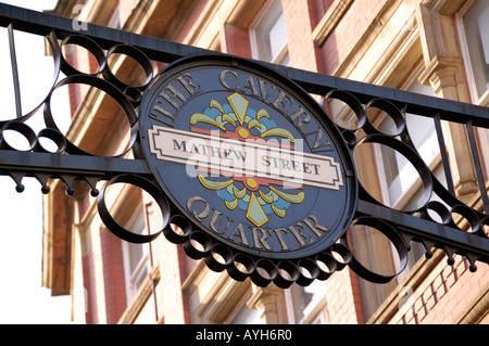 Il Cavern Quarter Mathew Street Liverpool Foto Stock