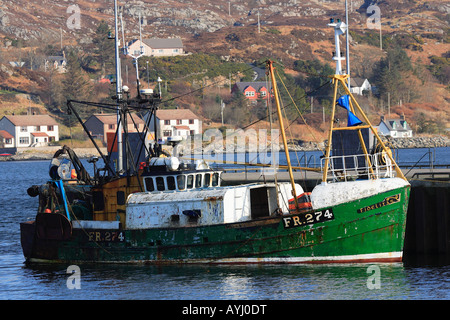 Rusty spagnolo in barca da pesca Foto Stock