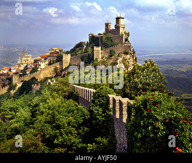 SM - SAN MARINO - Monte Titano Foto Stock