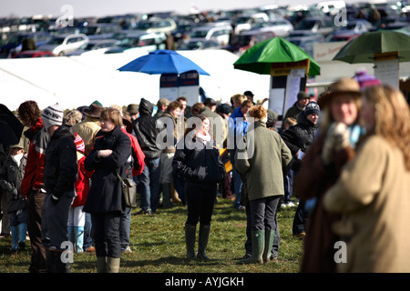 Punto a punto, vicino a Wantage. Foto Stock