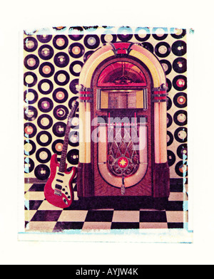 Juke Box trasferimento Polaroid Foto Stock