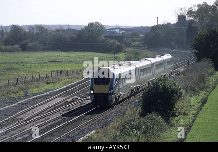 Midland Main Line, Northamptonshire, England, Regno Unito Foto Stock