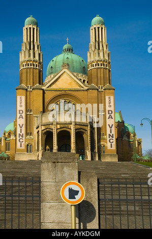 Basilique Nationale du Sacre-Coeur la Basilica nazionale del Sacro Cuore a Koekelberg Distretto Belgio Bruxelles Europa Foto Stock