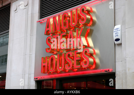 Angus Steak House Londra Foto Stock