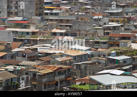 Delle baraccopoli vicino al lungomare di Macao Cina Foto Stock