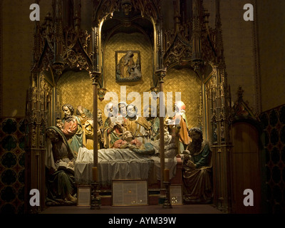 Maria Schlaf altare altare con Maria dorme in Santa Maria in Cappella Saint Bartholomeus cattedrale Foto Stock