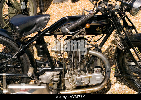 Vintage AJS british motociclo dettaglio Foto Stock