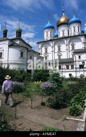 Monastero Novospassky ora chiamato il nuovo monastero del Salvatore a Mosca FEDERAZIONE RUSSA Foto Stock