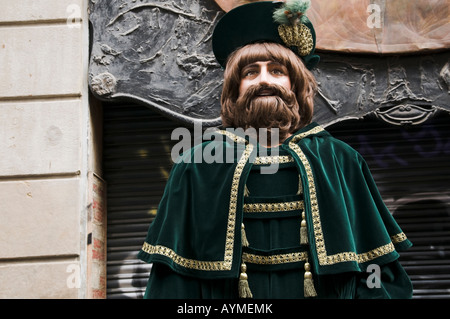 "Laia processione' nella Plaça de Sant Josep Oriol Foto Stock