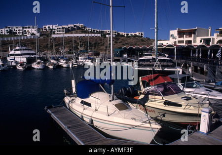 Club Mykonos sulla laguna di Langebaan hotel di stile Mediterraneo e il timeshare resort sulla costa occidentale del Sud Africa RSA Foto Stock