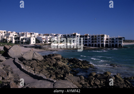 Club Mykonos sulla laguna di Langebaan hotel di stile Mediterraneo e il timeshare resort sulla costa occidentale del Sud Africa RSA Foto Stock