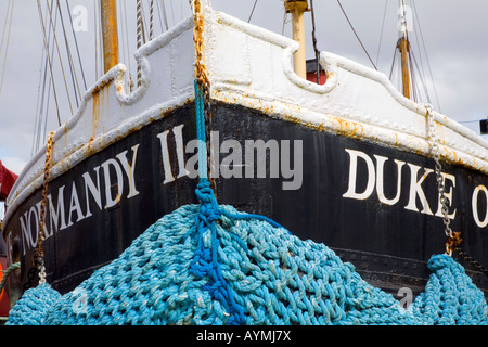 Barca da pesca il Duca di Normandia II nel Porto di Crinan, Scozia, Regno Unito Foto Stock