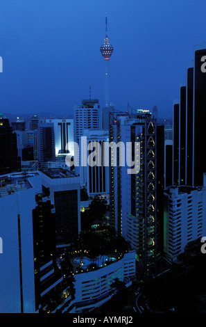 Centro cittadino di Kuala Lumpur la Menara Foto Stock