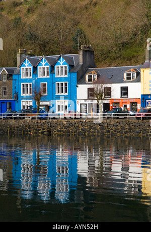 Case al porto di Tobermory, Balamory, sull'isola di Mull, Argyll, Scozia uk Foto Stock