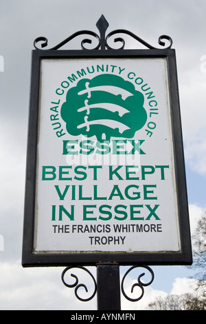 Meglio custoditi di villaggio in Essex segno, Theydon Bois, Essex, Regno Unito. Foto Stock