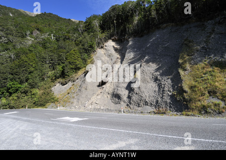 Frana nel passaggio di Lewis Isola del Sud della Nuova Zelanda Foto Stock