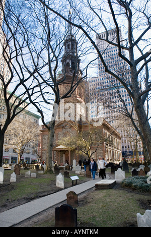 San Paolo Cappella del Quartiere Finanziario di New York City Manhattan inferiore Foto Stock