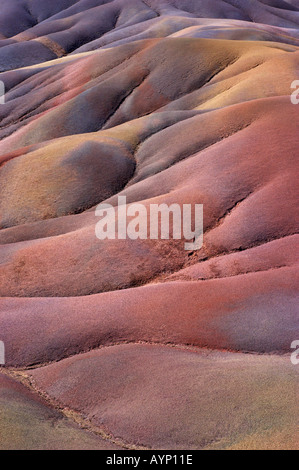 Coloured Earths of Chamarel Foto Stock