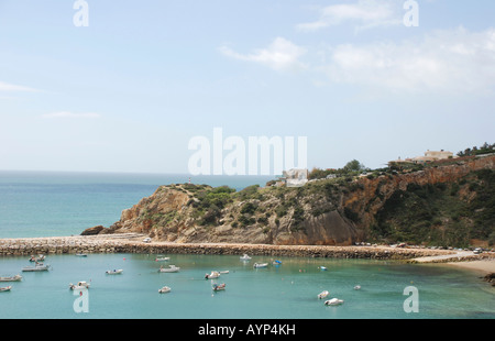 Portogallo Albufeira, porto di pesca Foto Stock