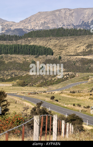 Pass di Lewis Isola del Sud della Nuova Zelanda Foto Stock