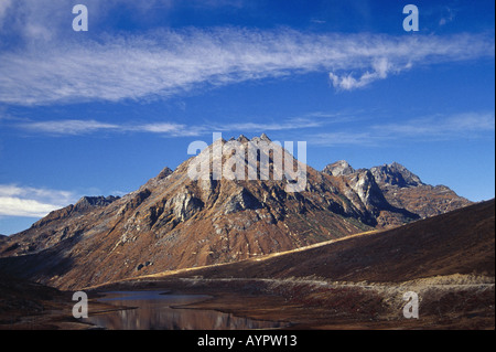 Paradise Lago Passo Sella 13714 piedi Arunachal Pradesh India Foto Stock