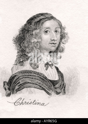 Regina Christina di Svezia, 1626-1689. Foto Stock
