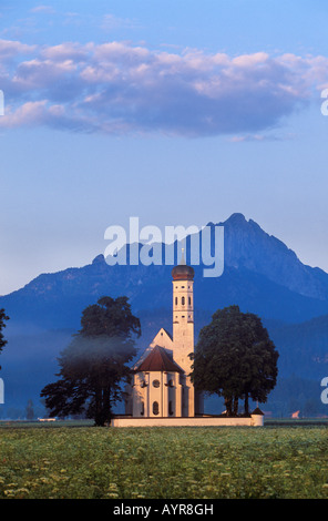 San Coloman è la Chiesa, Schwangau, Est Allgaeu, Baviera, Germania, Europa Foto Stock