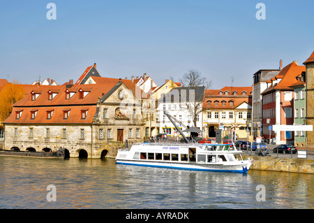 Klein Venedig ("Piccola Venezia"), Bamberg, Alta Franconia, Baviera, Germania Foto Stock