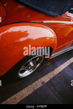 Una parte di vintage Volkswagen maggiolino. Foto Stock