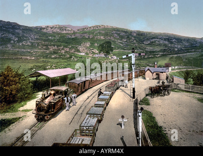 Steam Railway Station, Tan-y-Bwlch, Ffestiniog Foto Stock