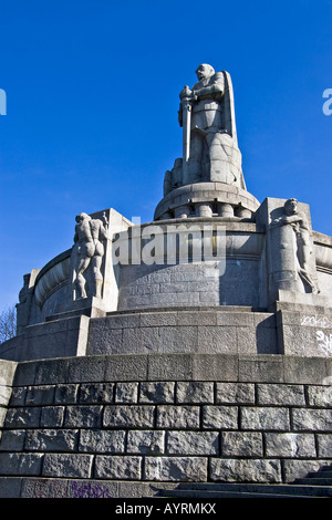 Bismarck Memorial a St. Pauli, Amburgo, Germania Foto Stock