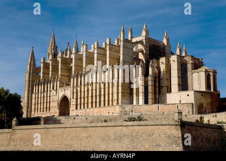 La Seu Cathedral, Palma di Maiorca, isole Baleari, Spagna Foto Stock