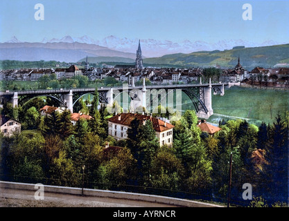 Le Alpi, Berna, Svizzera Foto Stock