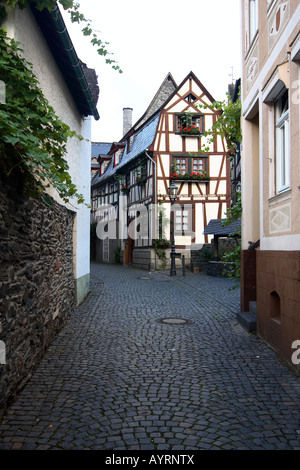 Bacharach, Renania-Palatinato, Germania Foto Stock