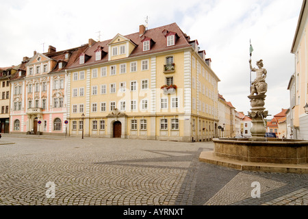 Obermarkt Square a Goerlitz, Bassa Sassonia, Germania Foto Stock